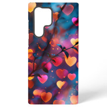 Lumières Bokeh en forme de cœur vibrant – Mobile d