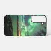 Coque Samsung Galaxy Lumières du nord vertes (Verso Horizontal)