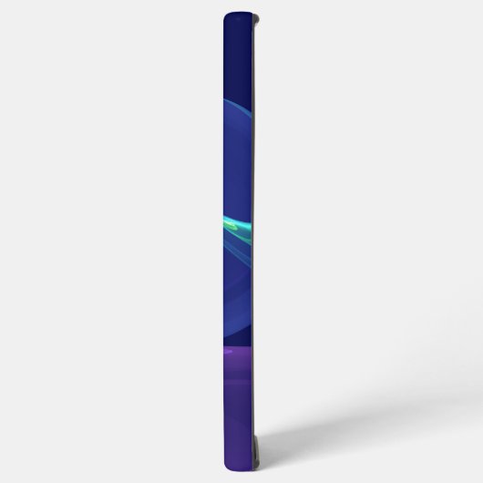 Coque Samsung Galaxy Lumineuse Bleu Violet Rêve Abstrait Fractal Art (Côté gauche)