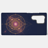Coque Samsung Galaxy Luminous Mandala of Golden Harmony (Verso Horizontal)