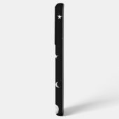 Coque Samsung Galaxy Lunes et étoiles noires et blanches (Verso Horizontal)