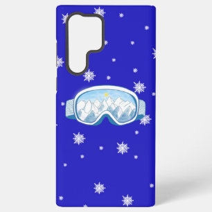 Coque Samsung Galaxy Lunettes de ski Danse de flocons de neige
