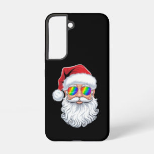 Coque Samsung Galaxy Lunettes de soleil gay visage de Noël Xmas LGBTQ
