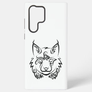 Coque Samsung Galaxy Lynx tribal noir et blanc