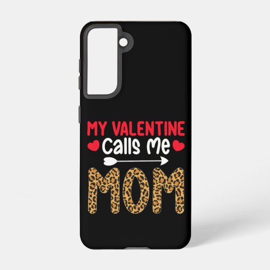 Coque Samsung Galaxy Ma Saint Valentin M'Appelle Maman Leopard Buffalo  (Verso)