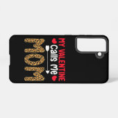 Coque Samsung Galaxy Ma Saint Valentin M'Appelle Maman Leopard Buffalo  (Verso Horizontal)