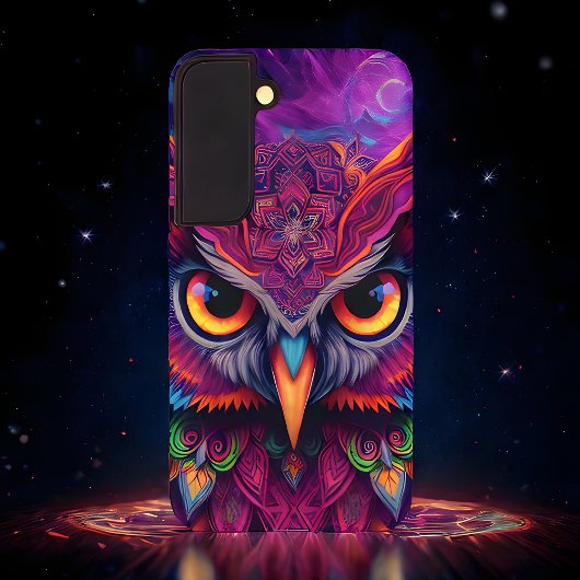 Coque Samsung Galaxy Magenta Magic Owl