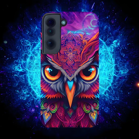Coque Samsung Galaxy Magenta Magic Owl
