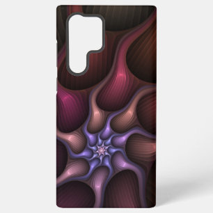 Coque Samsung Galaxy Magique brillant Abstrait rayé coloré Fractal