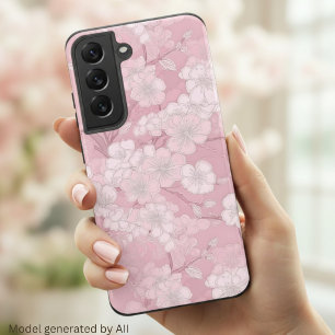 Coque Samsung Galaxy Magnifique motif de fleurs de cerisier - Floral ro