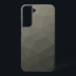 Coque Samsung Galaxy Maillage géométrique gris brun<br><div class="desc">Gris brun Militaire gradient géométrique maillage motif triangle maillage géométrique gris gris gris vert foncé gris foncé dégradé brun foncé foncé.</div>