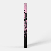 Coque Samsung Galaxy Maillot de basket vintage rose numéro personnalisé (Côté droit)