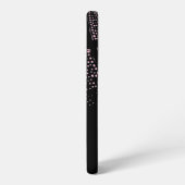 Coque Samsung Galaxy Maillot de basket vintage rose numéro personnalisé (Côté gauche)