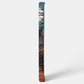 COQUE SAMSUNG GALAXY MAISON HANTÉE ÉPOUVANTABLE ORANGE ET NOIRE (Côté gauche)