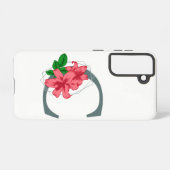 Coque Samsung Galaxy Majuscule C monogramme floral (Verso Horizontal)