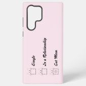 Coque Samsung Galaxy Maman Chat Chat Mignon Rose (Verso)