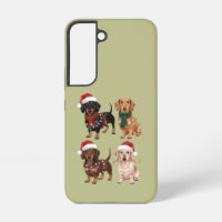 Maman de chien de Noël teckel Amoureux Cadeau de N