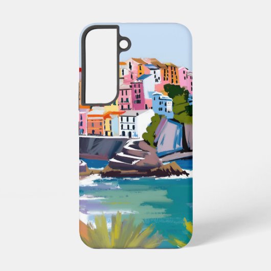 Coque Samsung Galaxy Manarola Cinque Terre Italie Plage côtière (Verso)