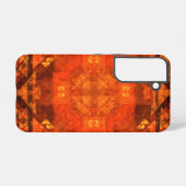 Coque Samsung Galaxy Mandala d'art abstrait de feu de bénédiction (Verso Horizontal)