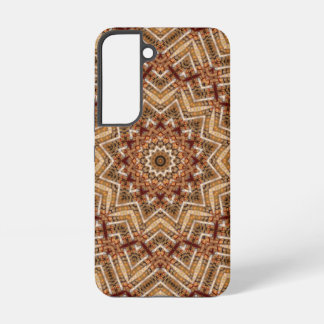 Coque Samsung Galaxy Mandala de l'étoile kaléidoscope motif ambre