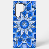 Coque Samsung Galaxy Mandala en bleu (Verso)