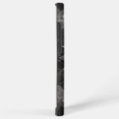 Coque Samsung Galaxy Mandala floral noir et blanc complexe (Côté droit)