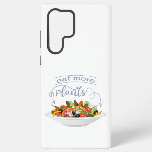 Coque Samsung Galaxy Manger plus de plantes lettrage de motivation de s
