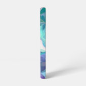 Coque Samsung Galaxy Marbre Abstrait violet et bleu (Côté gauche)