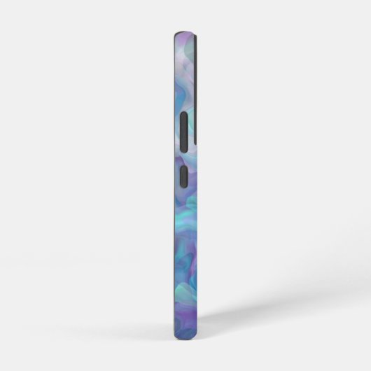 Coque Samsung Galaxy Marbre Abstrait violet et bleu (Côté droit)