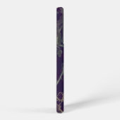 Coque Samsung Galaxy Marbre bleu et violet (Côté droit)