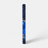 Coque Samsung Galaxy Marbre de Rivière Saphir Luxe (Côté gauche)