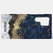 Coque Samsung Galaxy Marbre et Parties scintillant (Verso Horizontal)