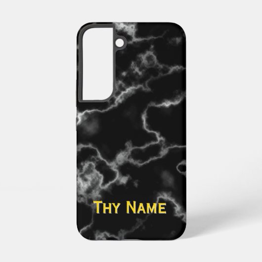 Coque Samsung Galaxy Marbre noir - (Verso)
