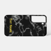 Coque Samsung Galaxy Marbre noir - (Verso Horizontal)