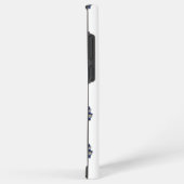 Coque Samsung Galaxy Marching Band Cat Drummer Navy Blue Gold Pattern (Côté droit)