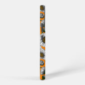 Coque Samsung Galaxy Marguerites sur orange (Côté droit)
