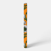 Coque Samsung Galaxy Marguerites sur orange (Côté gauche)