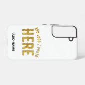 COQUE SAMSUNG GALAXY MARQUE BLANCHE VERIFIEE MODERNE PERSONNALISABLE DE (Verso Horizontal)