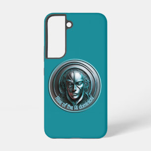 Coque Samsung Galaxy Masque robotique bleu - Montée de l'AI dominioN