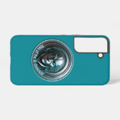 Coque Samsung Galaxy Masque robotique bleu - Montée de l'AI dominioN (Verso Horizontal)