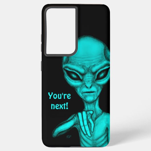 Coque Samsung Galaxy Mauvais Alien, Tu es le prochain ! (Verso)