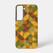 Coque Samsung Galaxy MCM Mod Circles Motif avocat vert récolte or (Verso)
