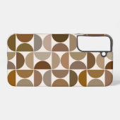 Coque Samsung Galaxy MCM Semi-cycles Browns+Cream Big Motif (Verso Horizontal)