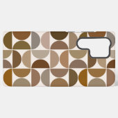 Coque Samsung Galaxy MCM Semi-cycles Browns+Cream Big Motif (Verso Horizontal)