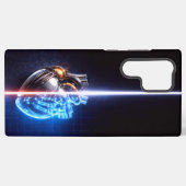 Coque Samsung Galaxy Mechanical Heart Blueprint (Verso Horizontal)
