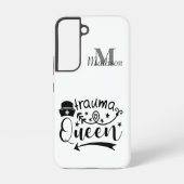Coque Samsung Galaxy Médicale Nurse Fun Trauma Queen Monogramme Ajouter (Verso)
