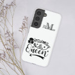 Coque Samsung Galaxy Médicale Nurse Fun Trauma Queen Monogramme Ajouter<br><div class="desc">Coque Samsung élégant et pratique orné de votre nom et de votre initiale.</div>