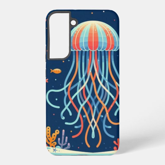 Coque Samsung Galaxy méduse marine/plage/côtière (Verso)