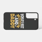 Coque Samsung Galaxy meilleur mari et papa du monde (Verso Horizontal)