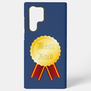 Coque Samsung Galaxy Meilleur ruban de médaille de papa Fête des pères